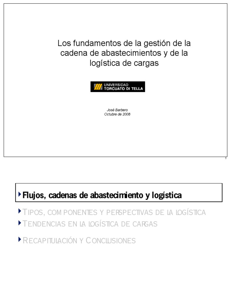 Fundamentos de Logística y Abastecimiento | PDF | Logística | Economias
