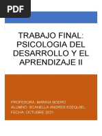 Trabajo Final Psicologia Del Desarrollo y El Aprendizaje II - Alumno Scanella Andres Ezequiel