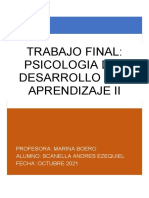 Trabajo Final Psicologia Del Desarrollo y El Aprendizaje II - Alumno Scanella Andres Ezequiel