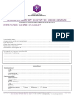 Certificat de Situation Bucco Dentaire Modele ONCD
