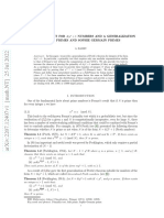 Numbers and A Generalization of Safe Primes and Sophie Germain Primes