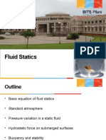 Fluid Statics: BITS Pilani