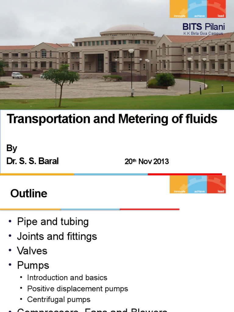 Fluid Transportation Systems Overview | PDF | Pump | Pipe (Fluid ...