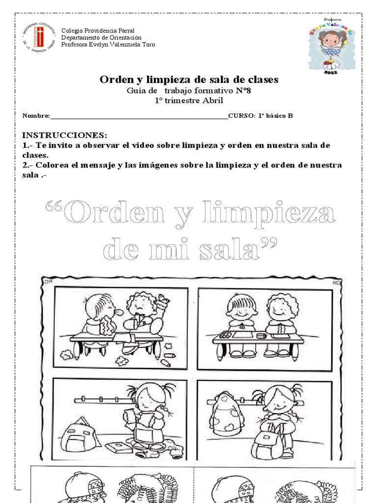 Orden y Limpieza en el Aula | PDF