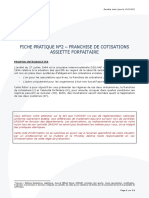 Fiche Pratique 2-Franchise de Cotisations Et Assiette Forfaitaire