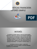 Clase de Interes Simple Matematicas Financiera