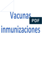 Vacunas Inmunizaciones