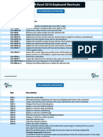 Excel 2016 Keyboard Shortcuts