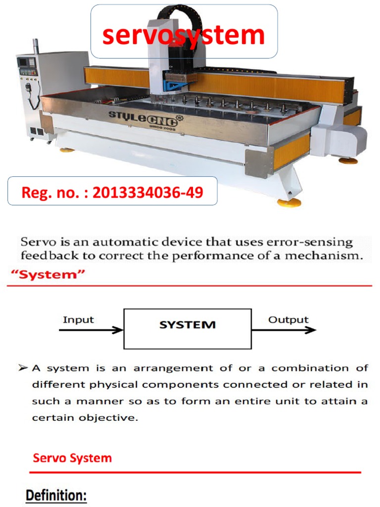 Servo System | PDF | Control Theory | Control System