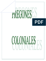 # Pregones Coloniales