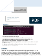 Le Compte Rendu TP: UNIX: Présenté Par: Kaoutar MOUSSAOUI T1: Manipulation Des Fichiers Groupe: 4 S1 Id