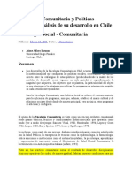 Psicología Comunitaria y Políticas Sociales Categorias