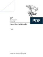 Aluminium Vessel's Rule