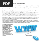 Historia de la World Wide Web (1990) | PDF | Red mundial | Internet y web