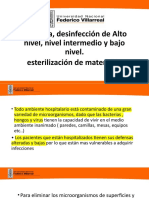 3 - Limpieza, Desinfección de Alto Nivel, Nivel Intermedio y Bajo Nivel.