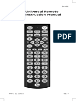 Universal Remote Instruction Manual