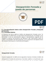 Módulo sobre desaparición forzada y búsqueda de personas