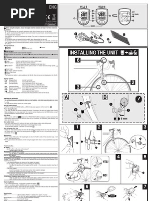 cateye velo wireless plus manual
