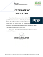 Cert of Completion May 2022 OJT