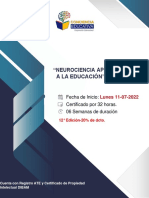 Curso Neurociencia Aplicada A La Educacion 12° Edicion