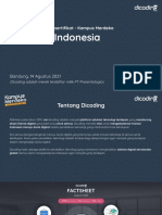 Presentasi - Studi Independen Bersertifikat - Kampus Merdeka (Dicoding Indonesia)