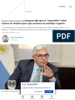 Dólar Soja - Julián Domínguez Dijo Que Es "Imposible" Saber Cuánto Se Venderá Pero Que Se Busca Un Anticipo A Agosto - LA NACION