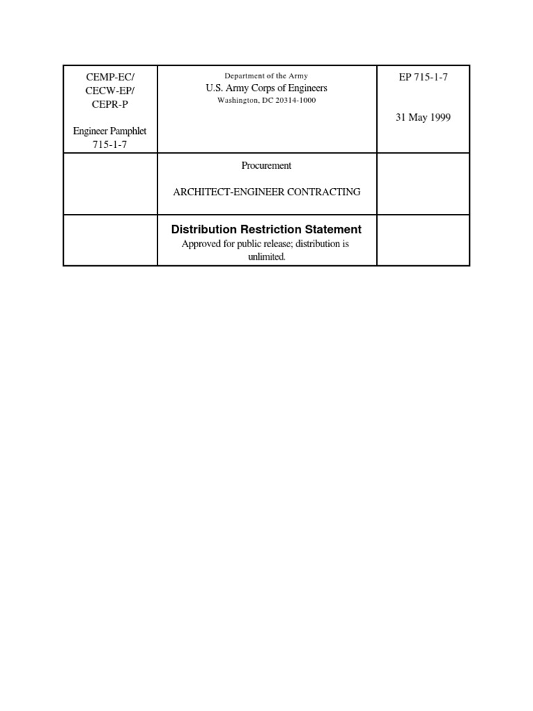 Engineer Contracting | PDF | United States Army Corps Of Engineers ...