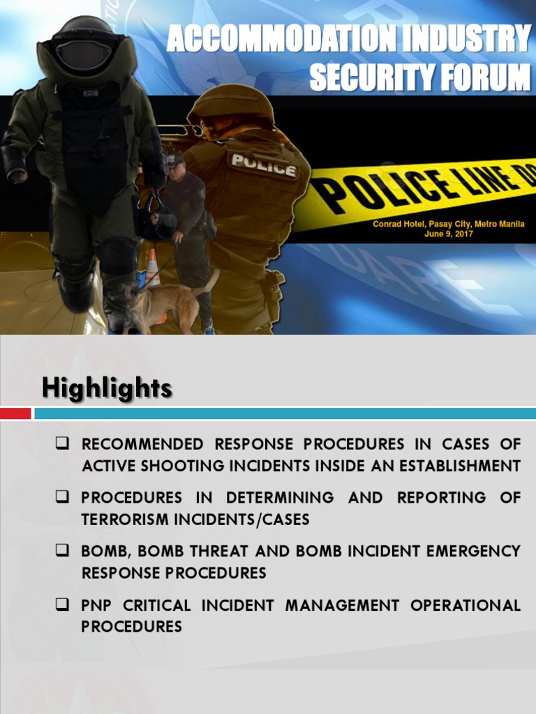 PNP Active Shooter Response Procedures | PDF | Bomb Disposal | Bomb
