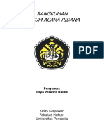 Rangkuman Hukum Acara Pidana