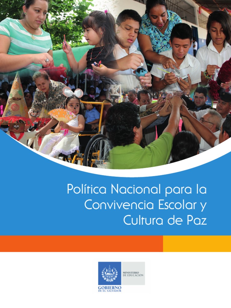 Política para La Convivencia Escolar y Cultura de Paz - El Salvador ...