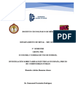 Investigacion Tarifas de Luz y Combustible en España