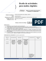 Mapa Conceptual DD - Hh. - Diseño de Actividades