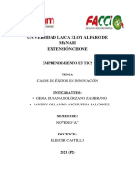 Universidad Laica Eloy Alfaro de Manabi Extensión Chone: Emprendimiento en Tics