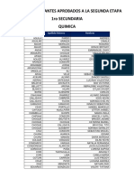 Nomina de Estudiantes Aprobados Primero Sec