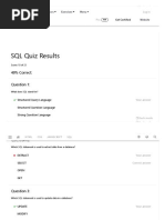 W3Schools Quiz Results