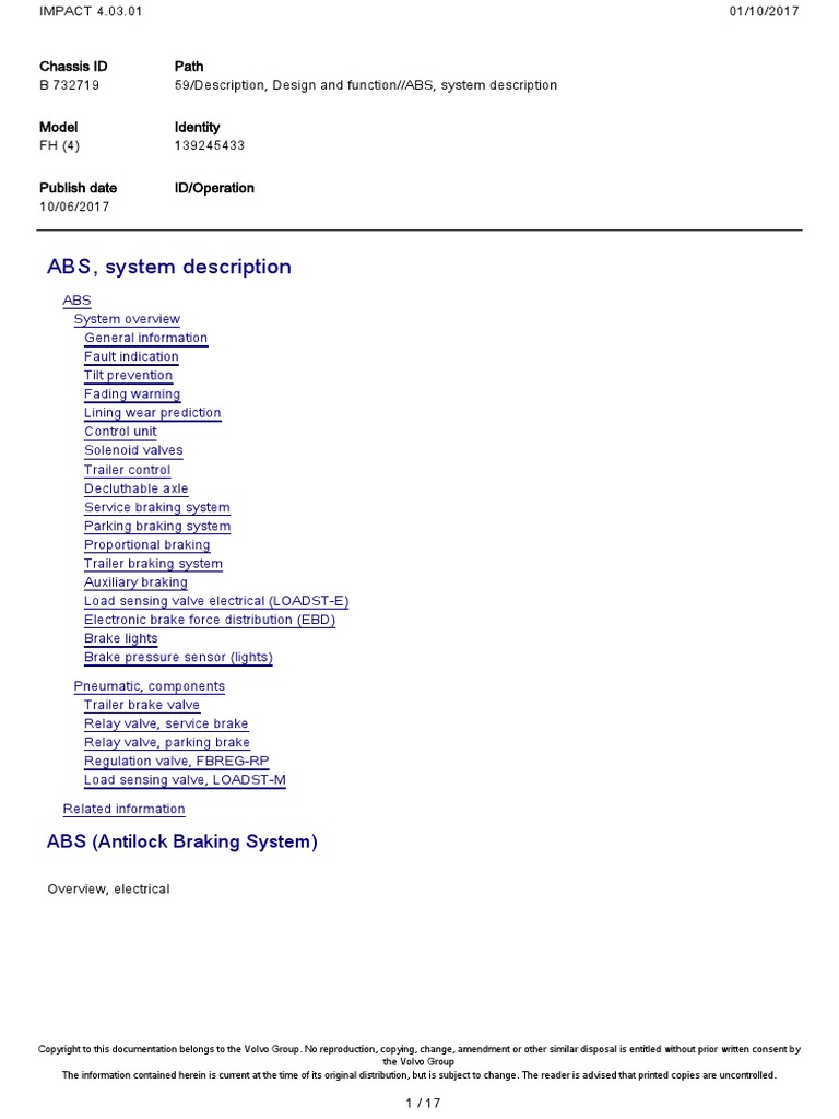 Abs PDF | PDF | Anti Lock Braking System | Brake