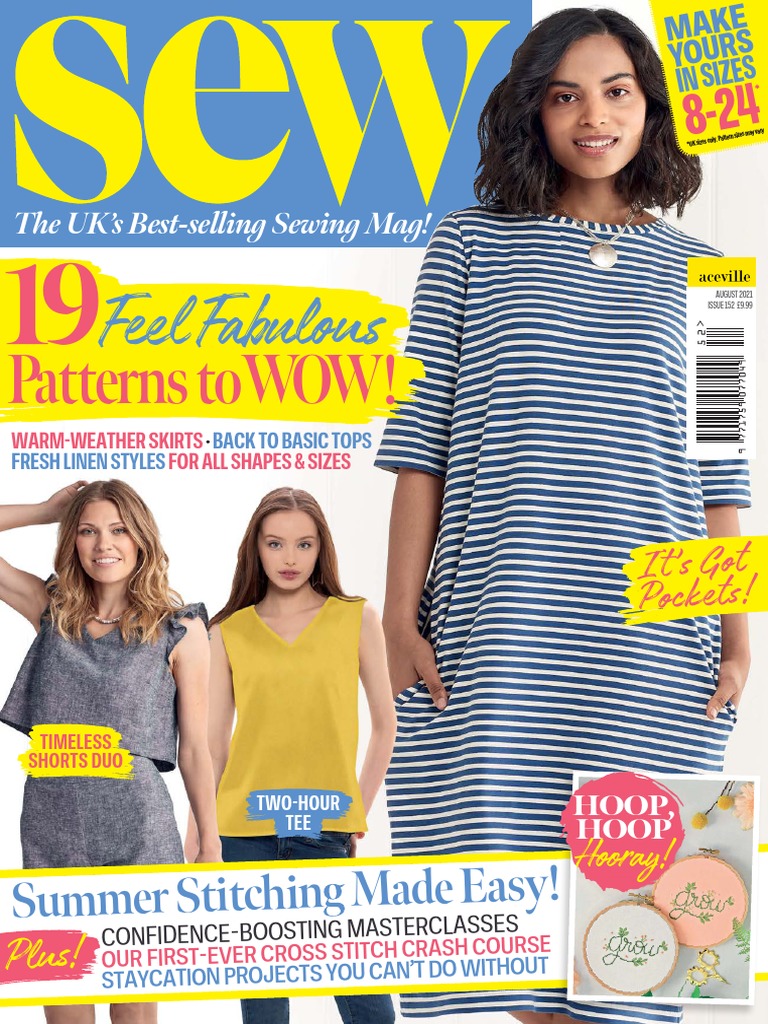 Sew Issue 152 August 2021, PDF, Sewing