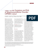Sleep Apnea Symptoms and Risk of Temporomandibular Disorder: OPPERA Cohort