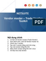 Vendor Master - Trade Vendor Toolkit