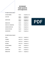 LAS-Assignments-Secondary