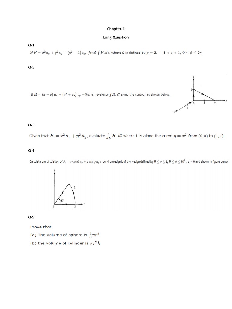 Chapter-1 Long Question | PDF