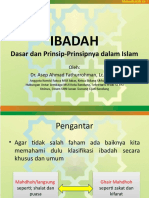 Dasar Dan Prinsip-Prinsip Ibadah Dalam Islam