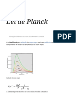 Lei Planck Radiação Corpo Negro