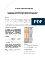 Volumetría de Formación Complejos