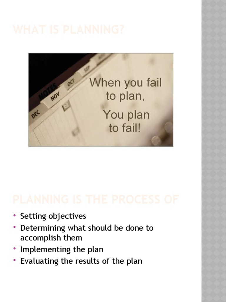 Planning Function | PDF | Strategic Planning | Business