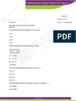 CBSE Sample Paper For Class 2 Maths Er