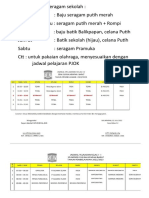 Untuk Jadwal Seragam Sekolah