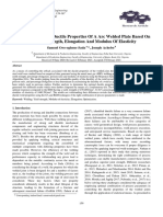Optimization of The Ductile Properties of A Arc Welded Plate Based