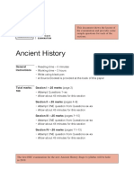 Sample Questions New HSC Ancient History Exam 2019