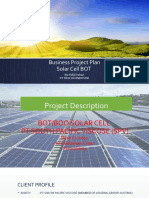 Solar Cell BOT Project Plan for PT SPV Purwakarta